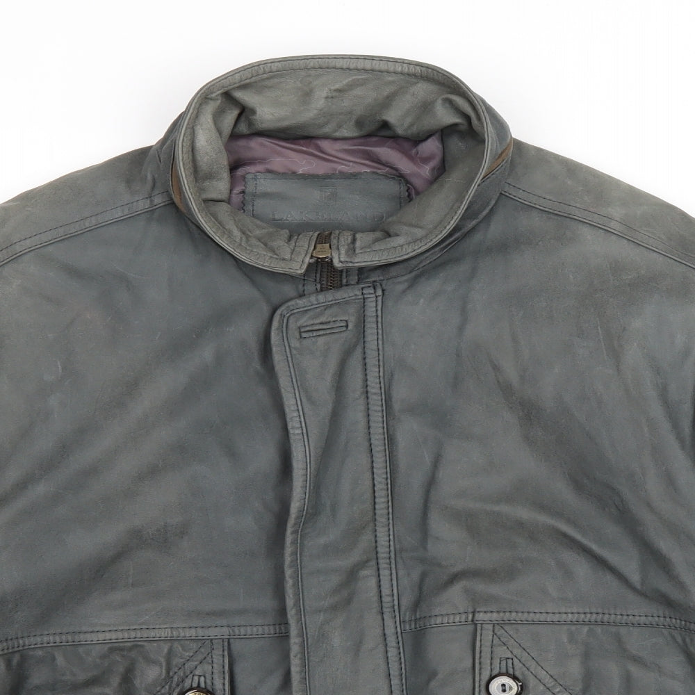 Lakeland Mens Grey Bomber Jacket Jacket Size L Zip