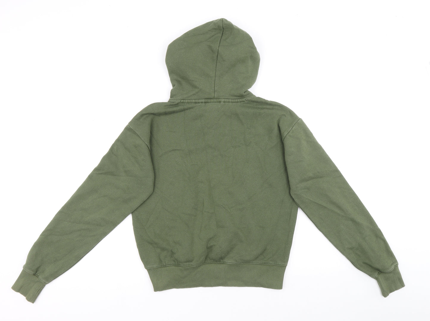 Champion Womens Green Cotton Pullover Hoodie Size S Pullover - Champion Logo