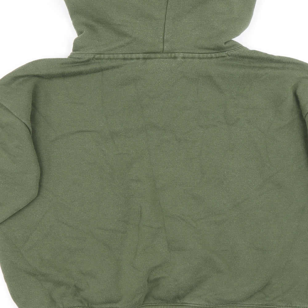 Champion Womens Green Cotton Pullover Hoodie Size S Pullover - Champion Logo