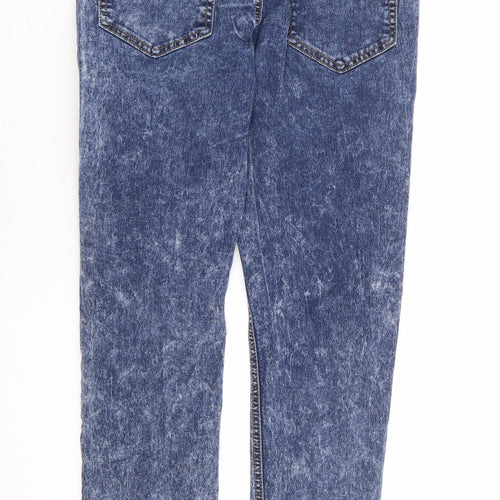 Criminal Damage Mens Blue Cotton Straight Jeans Size 30 in L30 in Regular Zip - Short Length