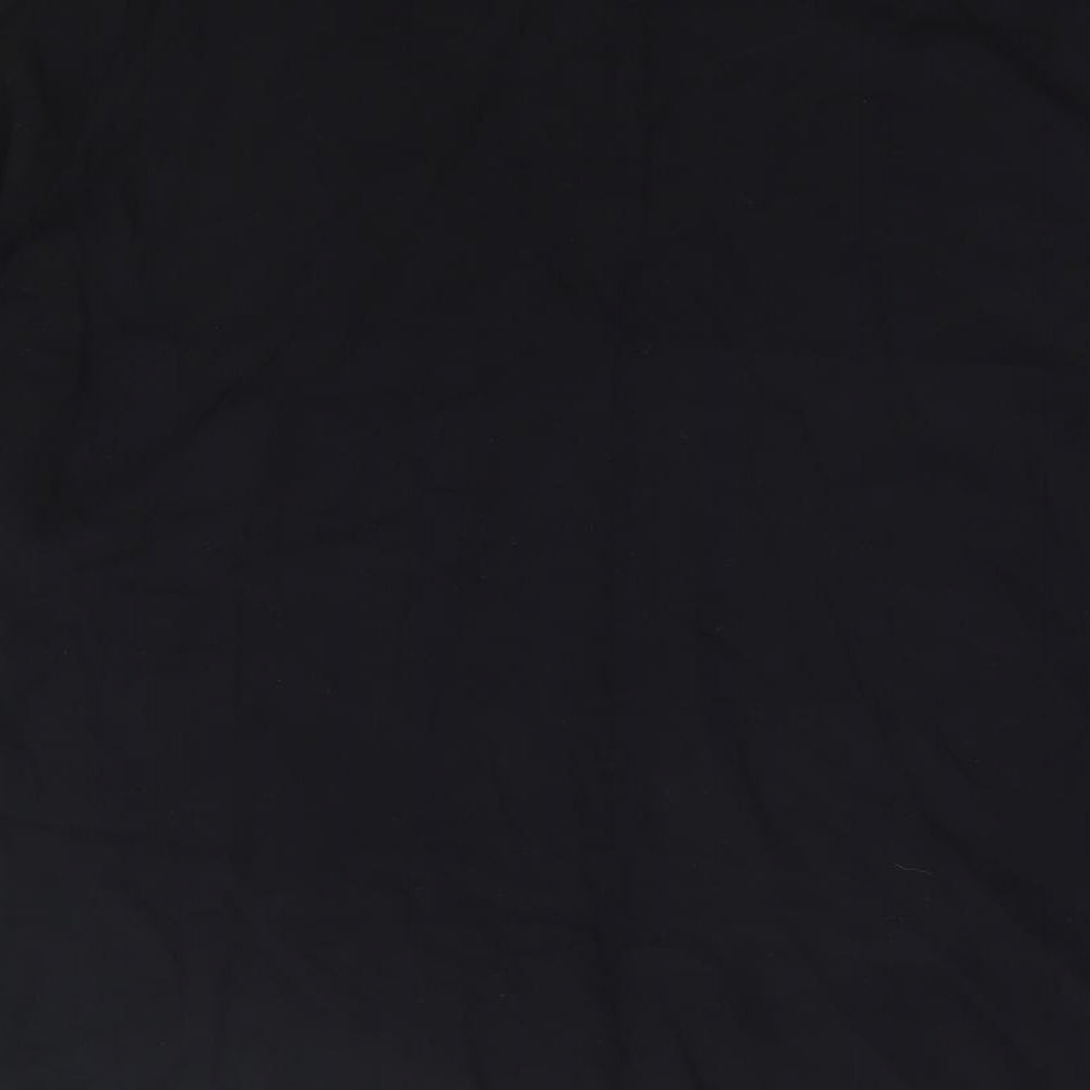 Matalan Womens Black Viscose Basic Blouse Size 20 Round Neck