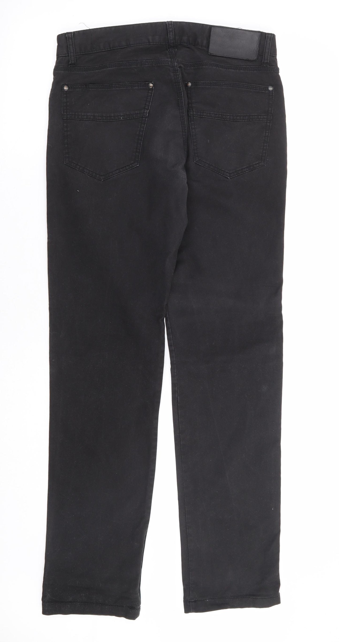 H&M Mens Black Cotton Skinny Jeans Size 30 in L33 in Regular Button