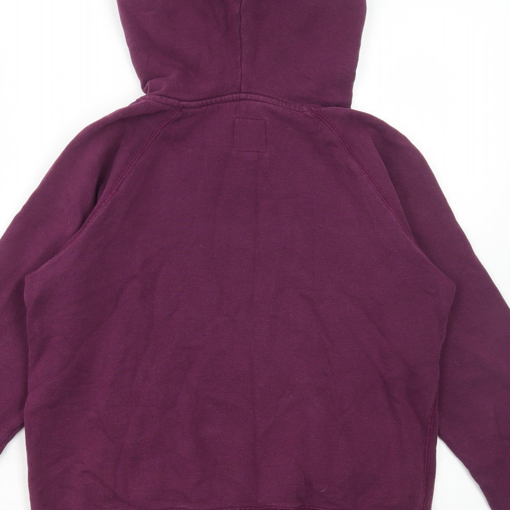 Jack Wills Womens Purple Cotton Pullover Hoodie Size 6 Pullover
