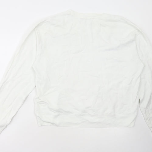 PINKO Mens White Cotton Pullover Sweatshirt Size L