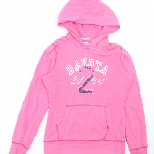 H&M Womens Pink Cotton Pullover Hoodie Size M Pullover - Dakota
