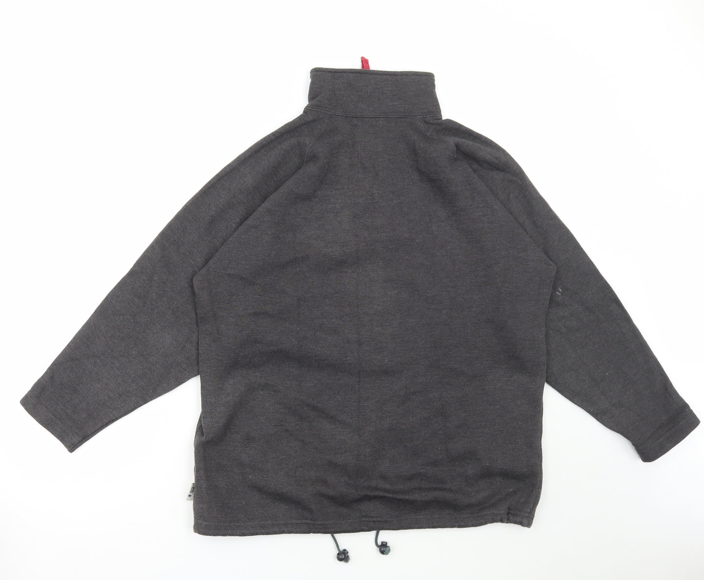Ladies Winterwear Womens Grey Acrylic Pullover Sweatshirt Size L Zip
