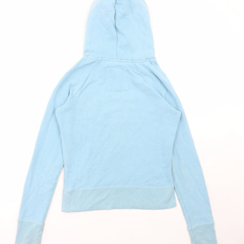 Abercrombie & Fitch Womens Blue Cotton Pullover Hoodie Size L Pullover