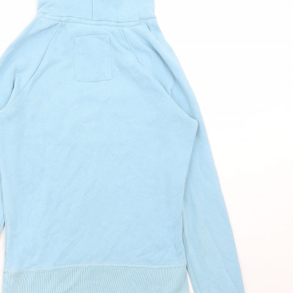 Abercrombie & Fitch Womens Blue Cotton Pullover Hoodie Size L Pullover