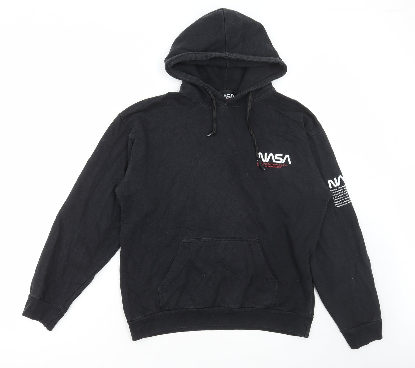 Boohoo Mens Blue Cotton Pullover Hoodie Size M - Nasa