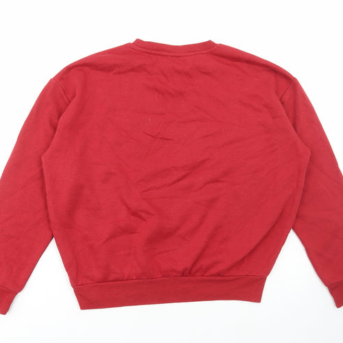Primark Womens Red Cotton Pullover Sweatshirt Size S Pullover - Wham, Christmas
