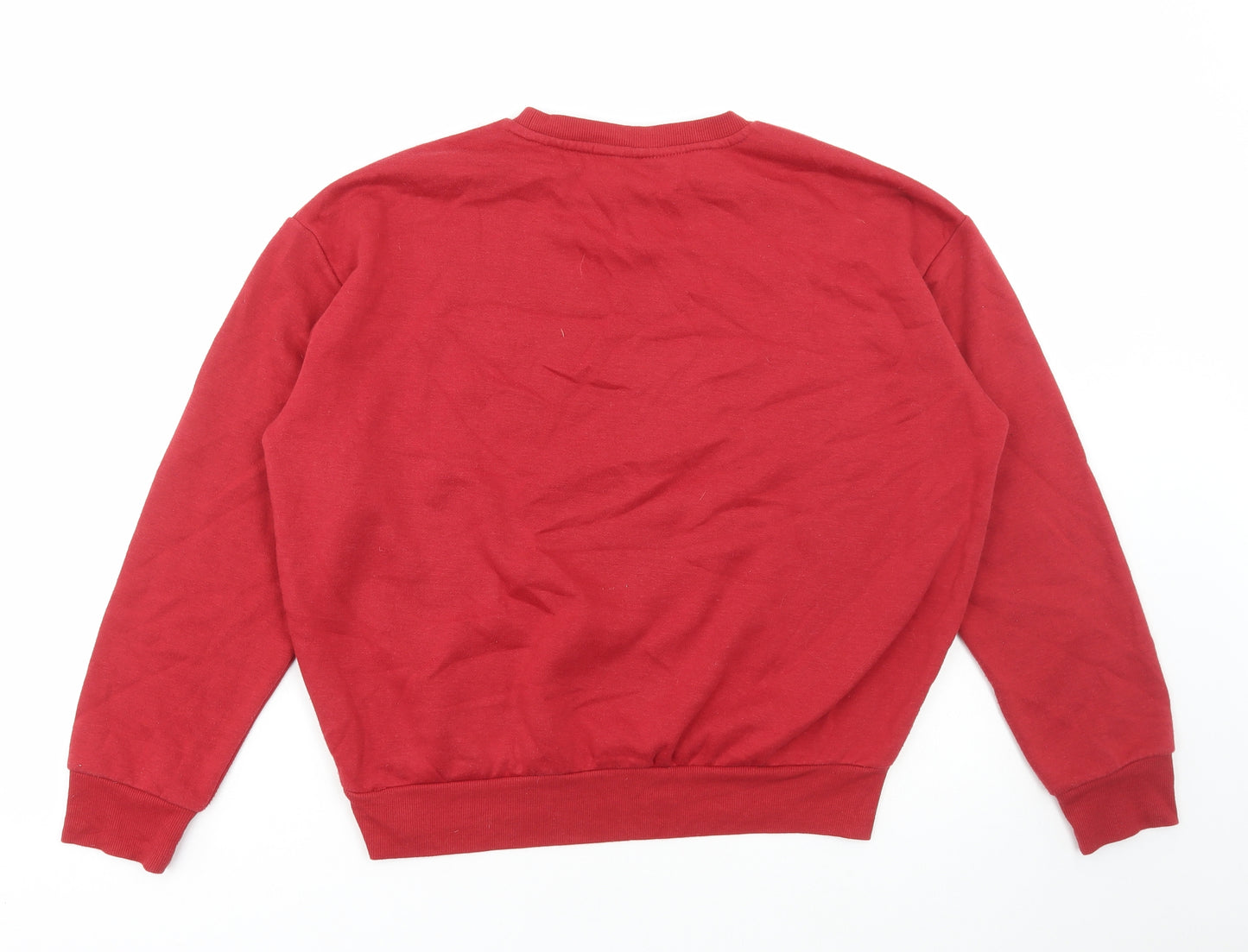 Primark Womens Red Cotton Pullover Sweatshirt Size S Pullover - Wham, Christmas