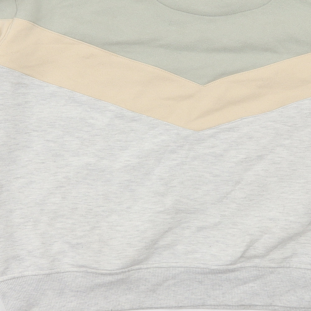 SoulCal&Co Womens Multicoloured Colourblock Cotton Pullover Sweatshirt Size 8 Pullover