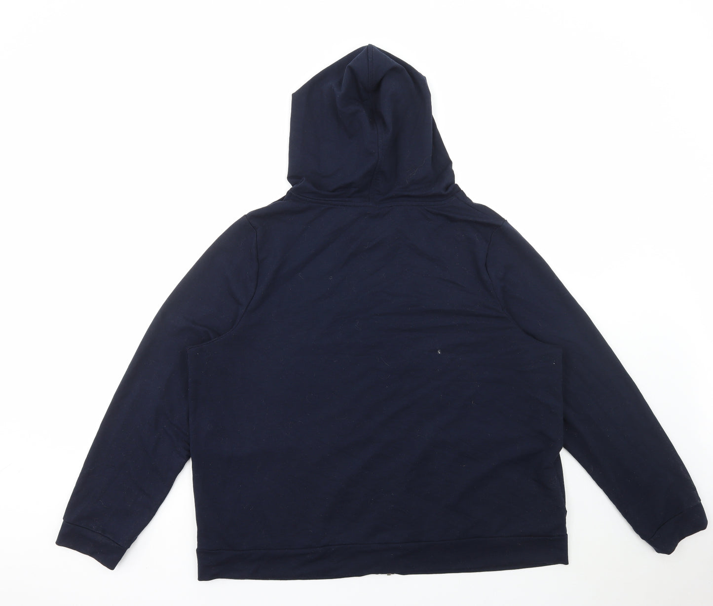 Nutmeg Womens Blue Polyester Full Zip Hoodie Size 22 Zip