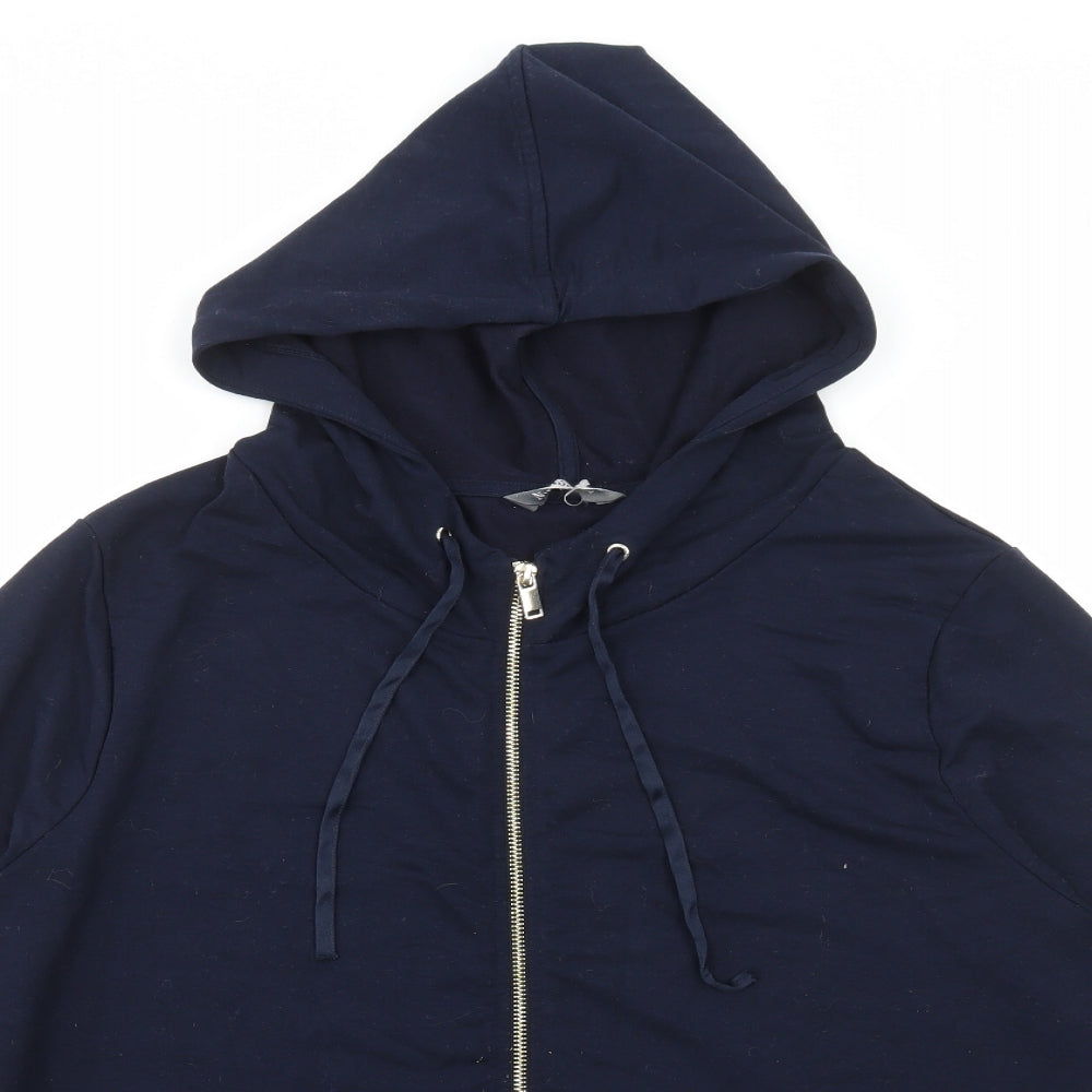 Nutmeg Womens Blue Polyester Full Zip Hoodie Size 22 Zip