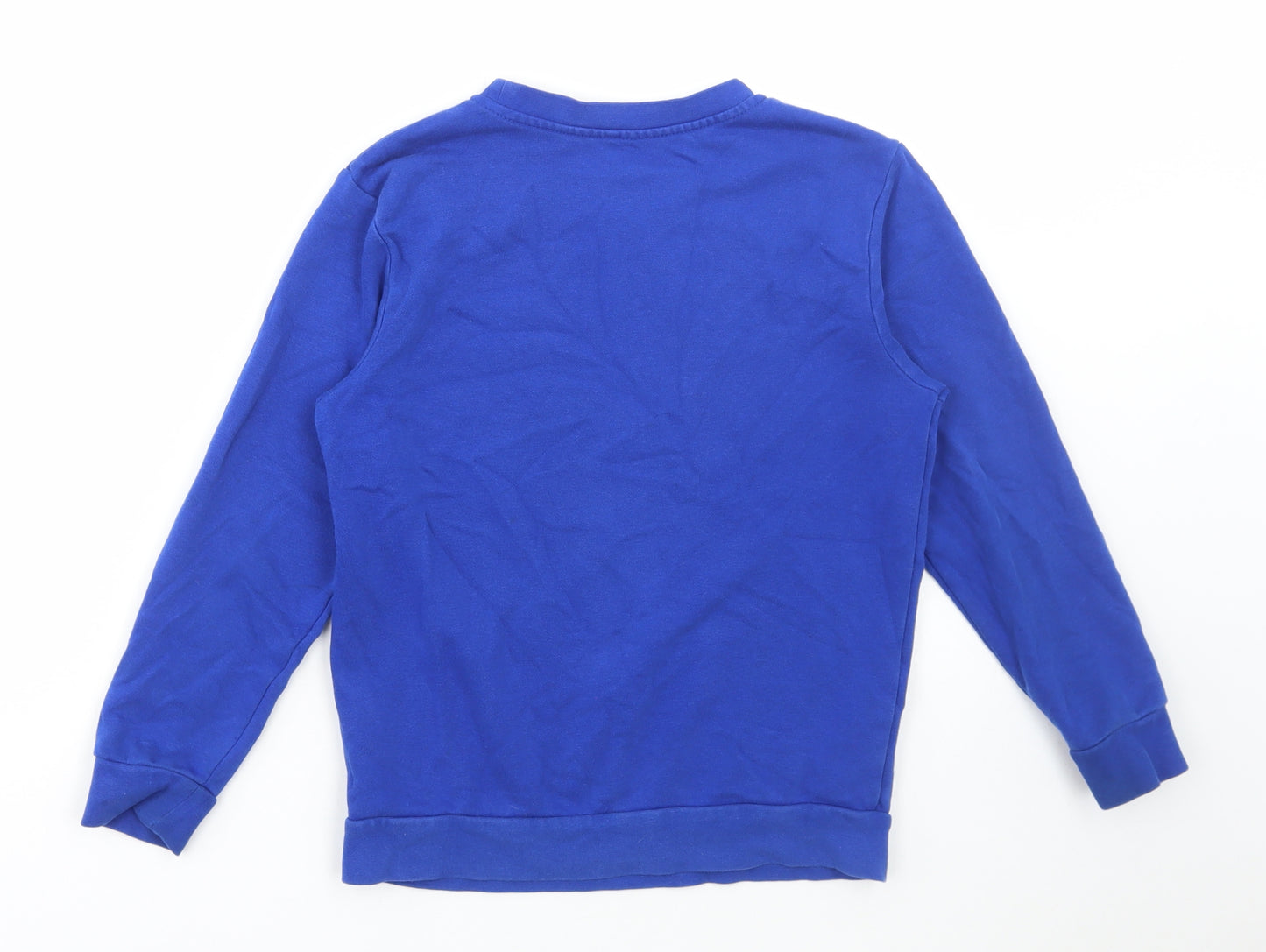 George Boys Blue Cotton Pullover Sweatshirt Size 8-9 Years Pullover