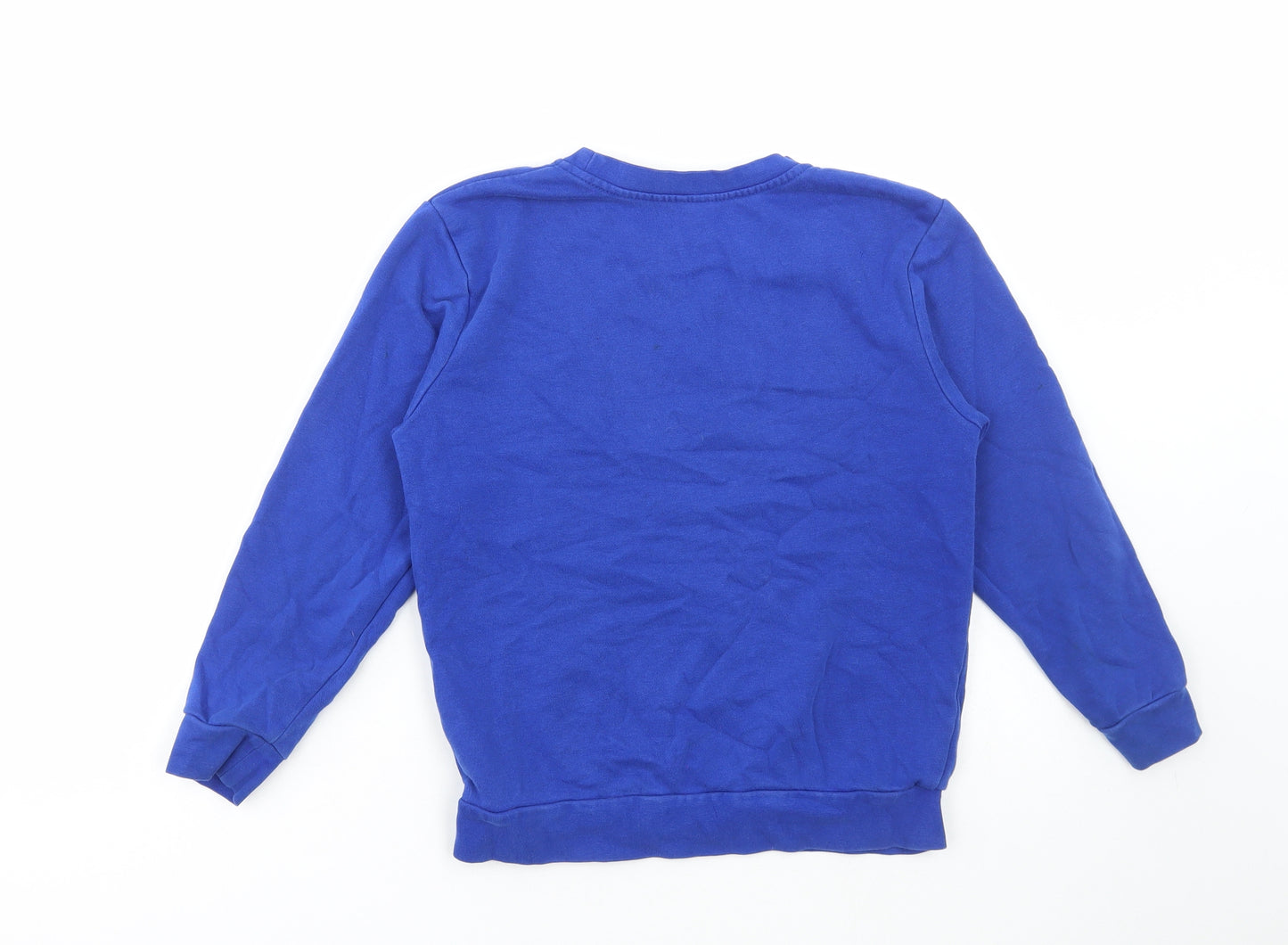 George Boys Blue Cotton Pullover Sweatshirt Size 8-9 Years Pullover