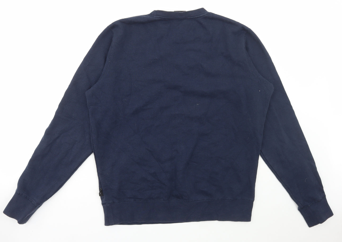 55DSL Mens Blue Cotton Pullover Sweatshirt Size L - Save The Sinner