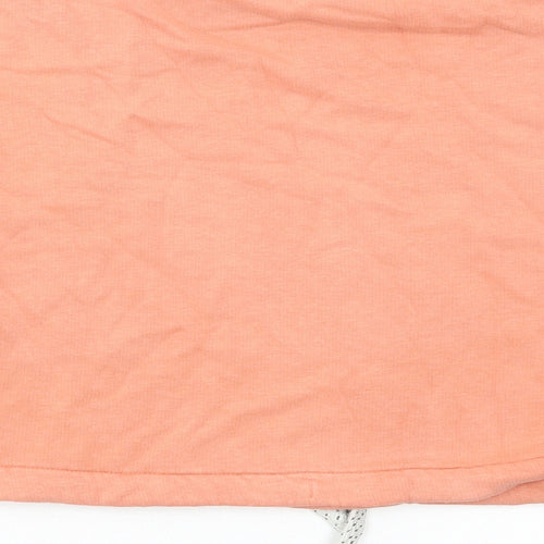 Marks and Spencer Girls Pink Cotton Pullover Sweatshirt Size 8-9 Years Pullover - Cropped