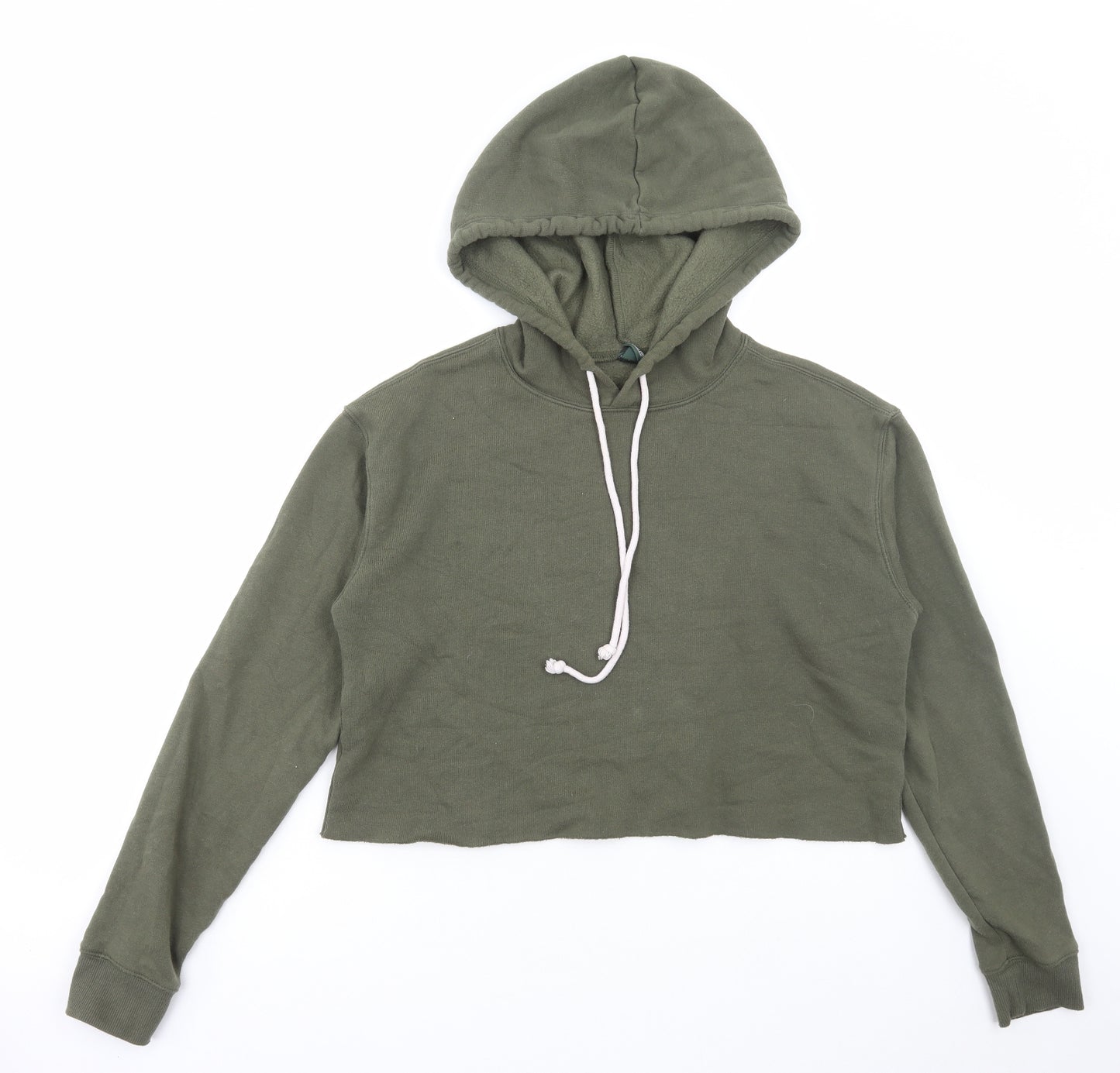 Wild Fable Womens Green Polyester Pullover Hoodie Size S Pullover - Cropped