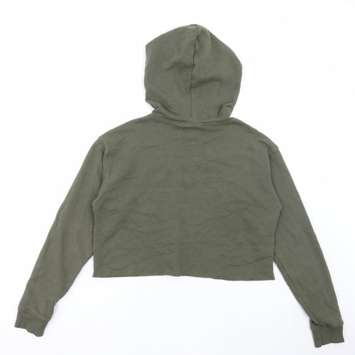 Wild Fable Womens Green Polyester Pullover Hoodie Size S Pullover - Cropped