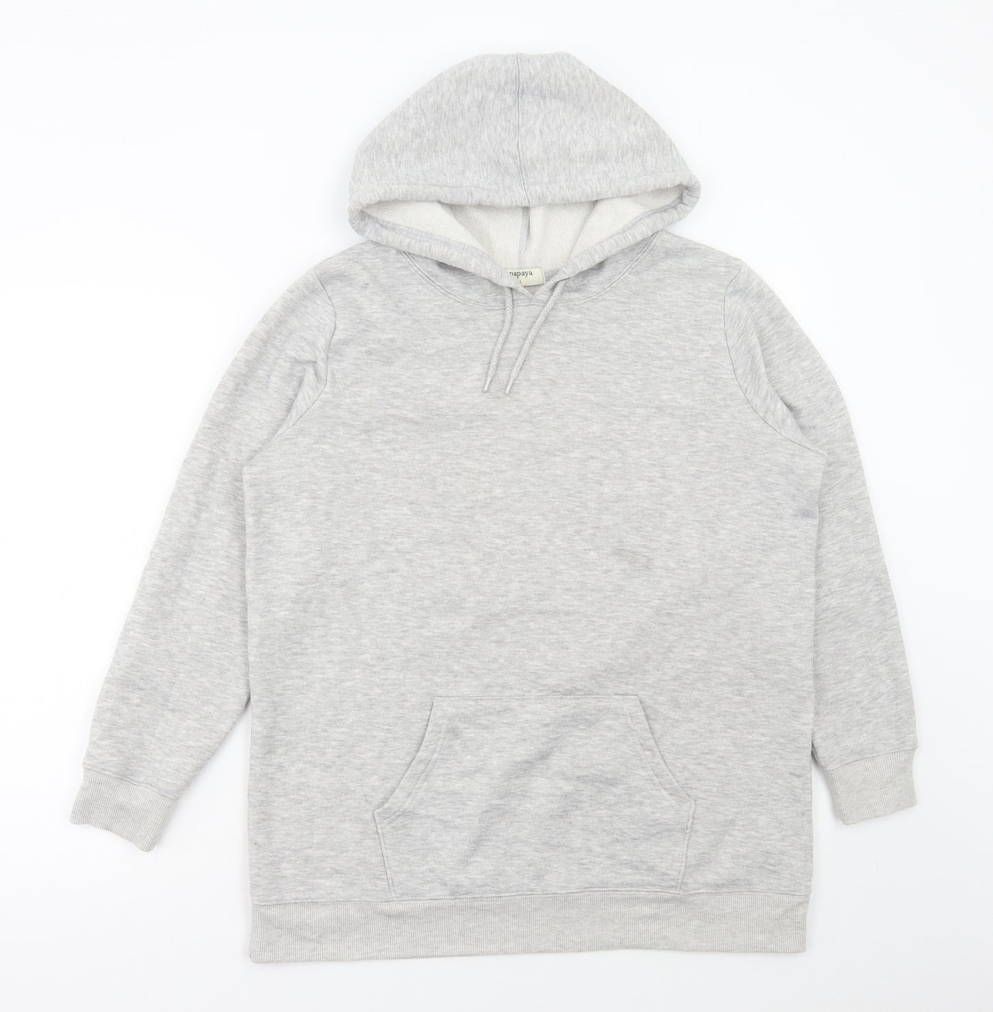Matalan Mens Grey Polyester Pullover Hoodie Size L