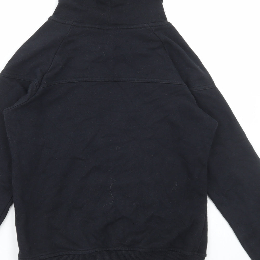 Nike Womens Black Cotton Pullover Hoodie Size S Pullover