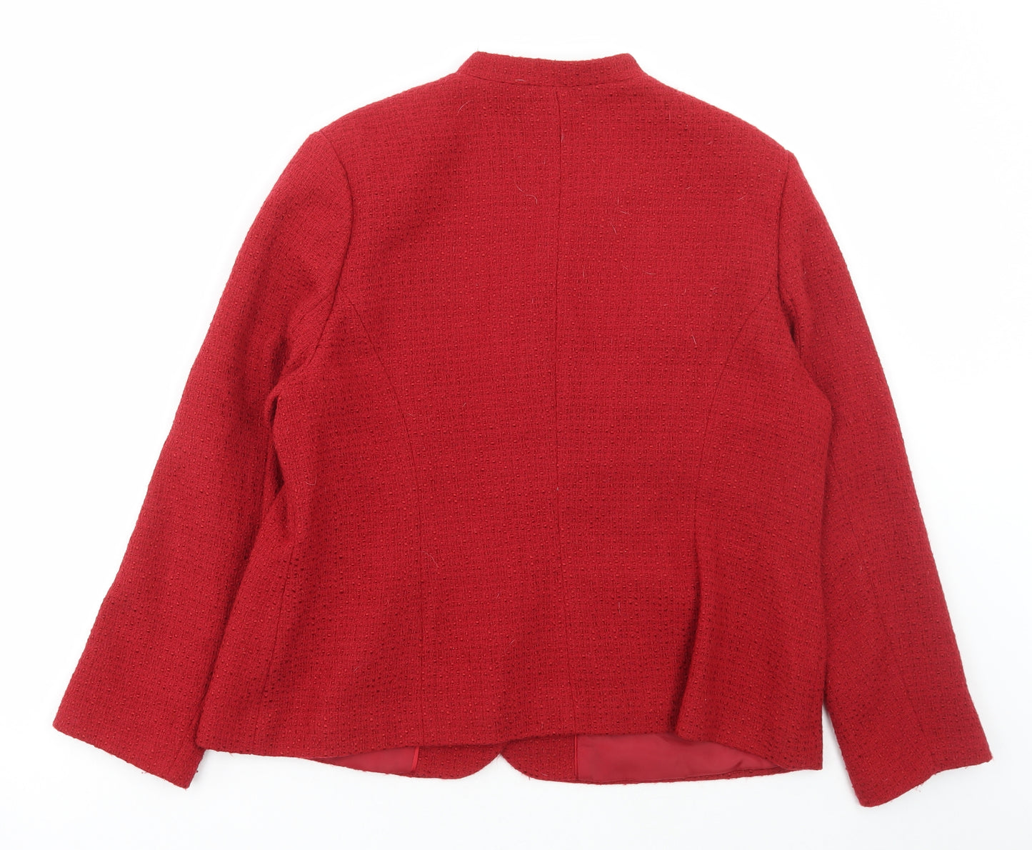 Eastex Womens Red Jacket Blazer Size 18 Button