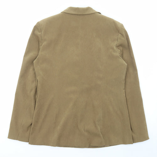 Etam Womens Green Jacket Blazer Size 14 Button
