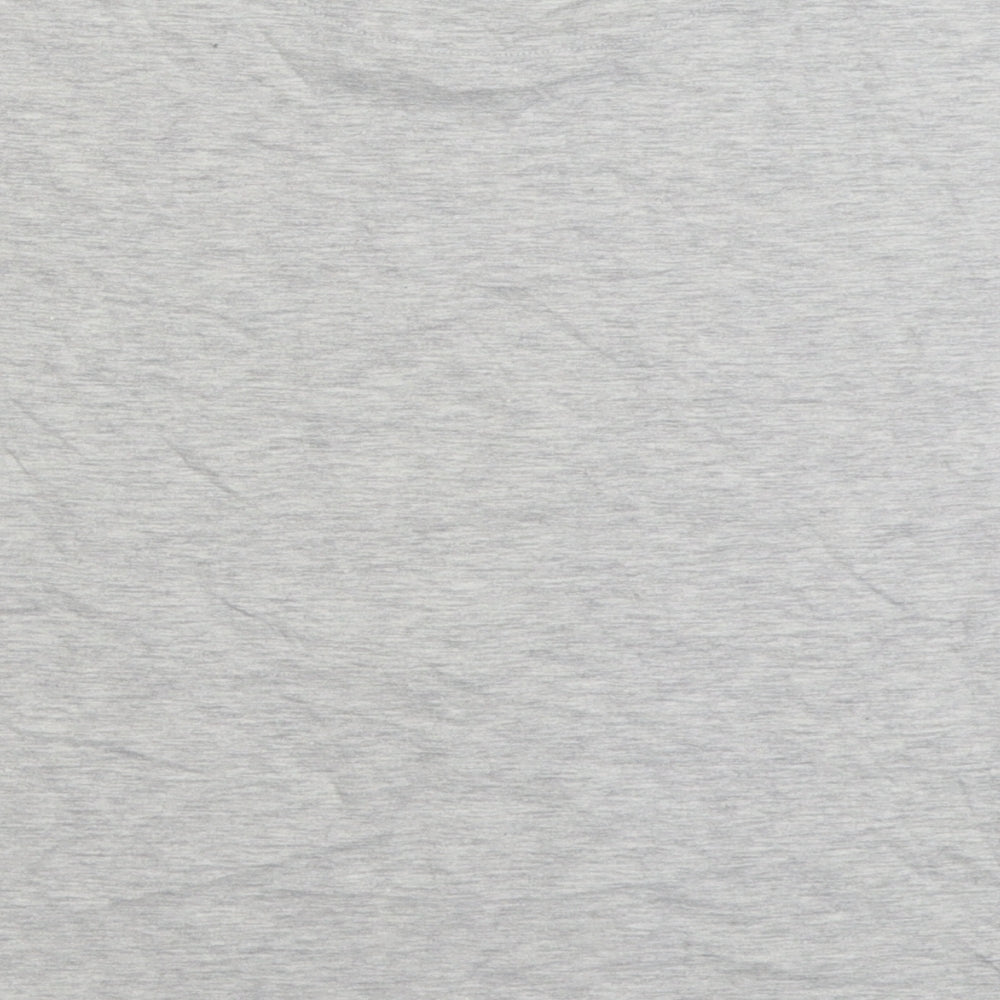 Marks and Spencer Girls Grey Cotton Basic T-Shirt Size 8-9 Years Round Neck Pullover - Peanuts Snoopy