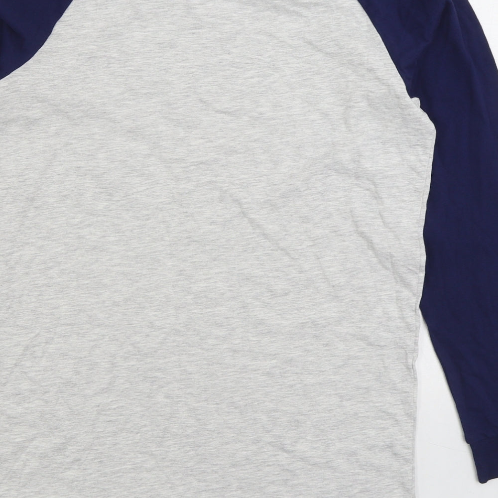 Marks and Spencer Boys White Colourblock Cotton Basic T-Shirt Size 12-13 Years Round Neck Pullover - Dream of Rainbows