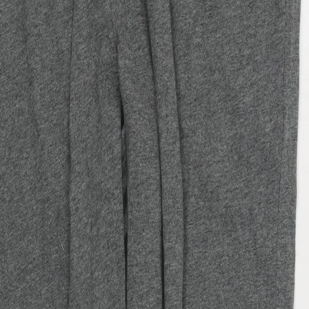 Marks and Spencer Mens Grey Solid 100% Cotton Pyjama Pants Size M Pullover