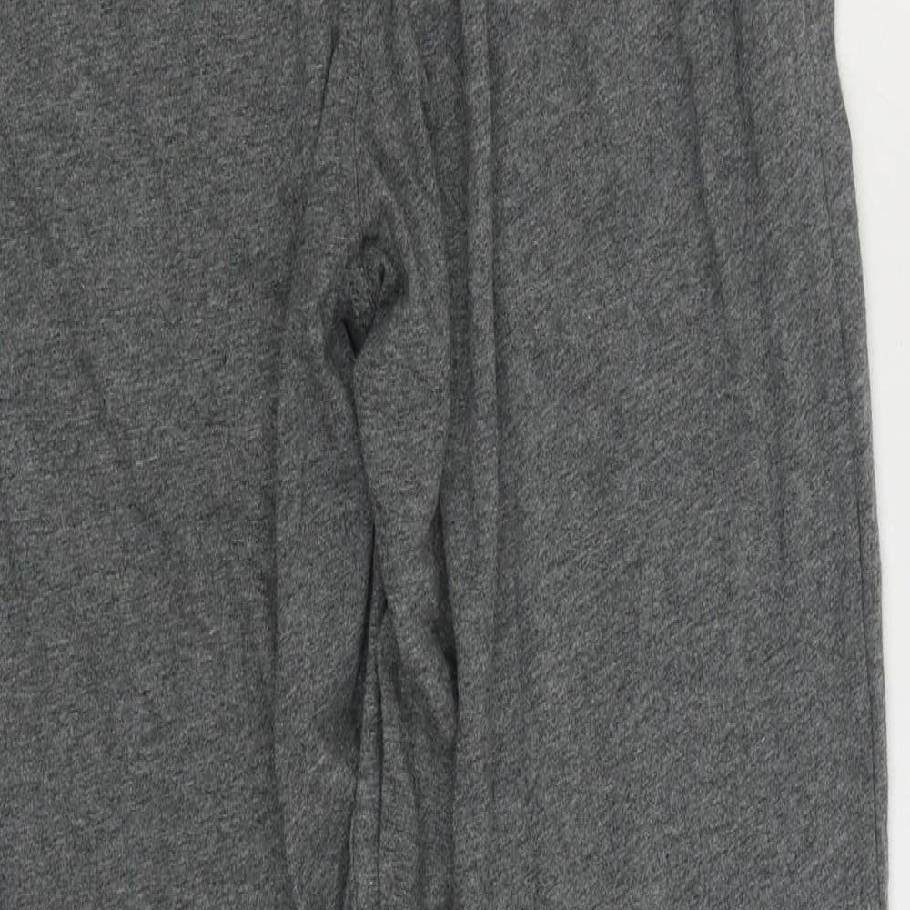 Marks and Spencer Mens Grey Solid 100% Cotton Pyjama Pants Size M Pullover