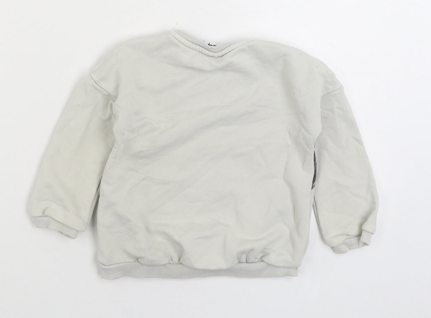 Disney Girls Grey Cotton Pullover Sweatshirt Size 3-4 Years Pullover - Minnie Mouse