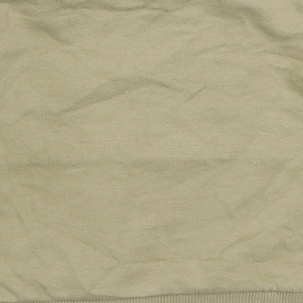 Disney Baby Boys Beige Cotton Pullover Jumper Size 6-9 Months Snap - Mickey Mouse