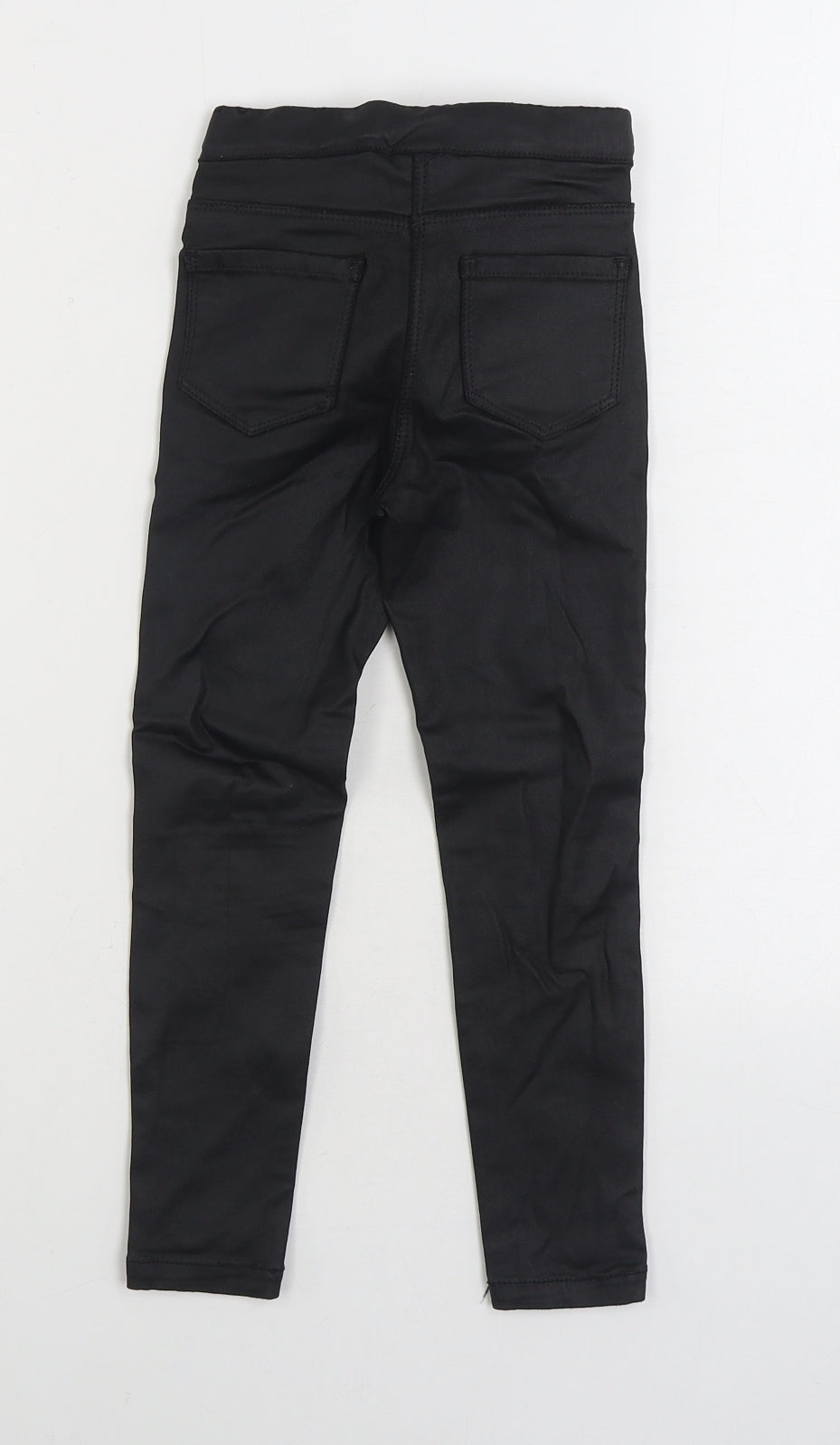 NEXT Girls Black Viscose Jegging Jeans Size 6 Years Regular Pullover
