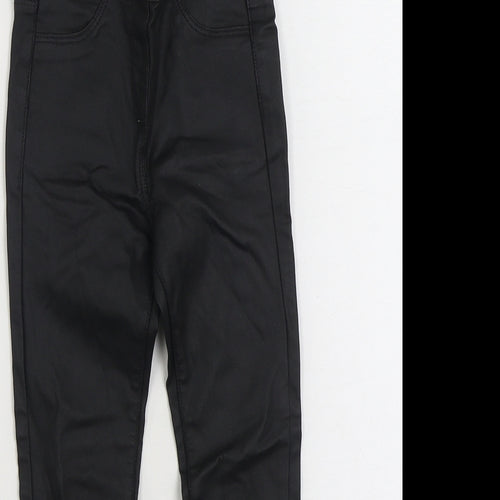 NEXT Girls Black Viscose Jegging Jeans Size 6 Years Regular Pullover