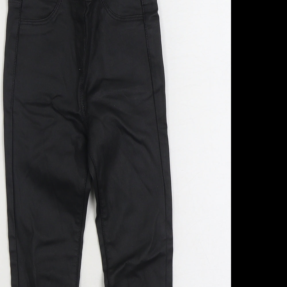 NEXT Girls Black Viscose Jegging Jeans Size 6 Years Regular Pullover