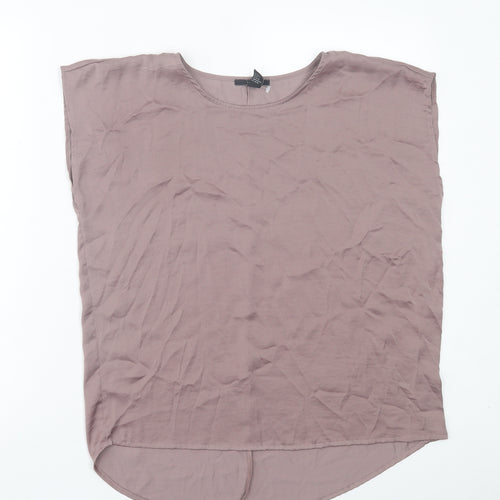 FOREVER 21 Womens Purple Polyester Basic Tank Size S Crew Neck