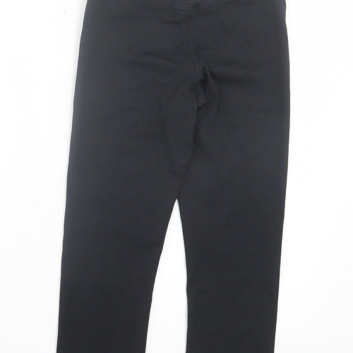 Marks and Spencer Womens Black Polyester Cropped Leggings Size 8 L19 in Regular Pullover