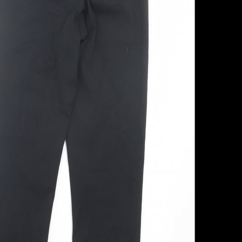 Marks and Spencer Womens Black Polyester Cropped Leggings Size 8 L19 in Regular Pullover