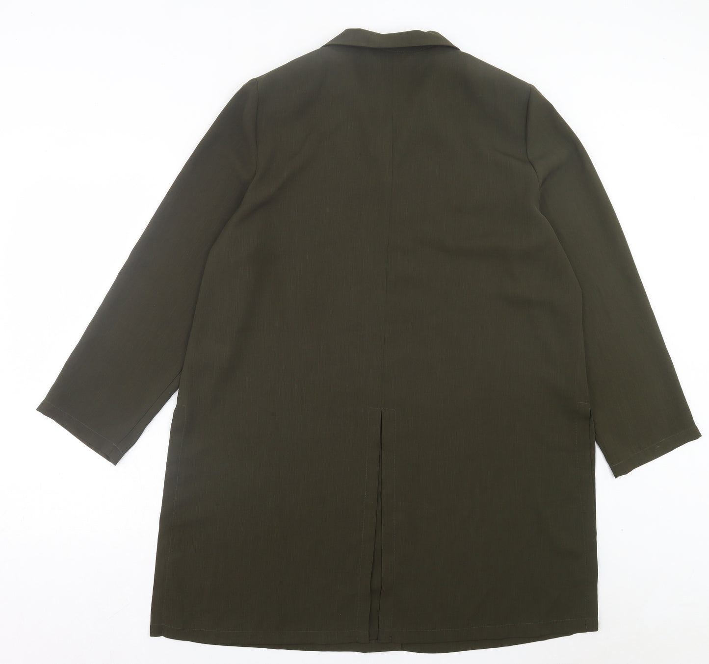 ELVI Womens Green Jacket Size 16 Button