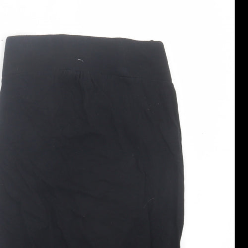 NEXT Womens Black Cotton Basic Blouse Size 10 Off the Shoulder