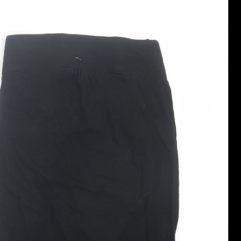 NEXT Womens Black Cotton Basic Blouse Size 10 Off the Shoulder