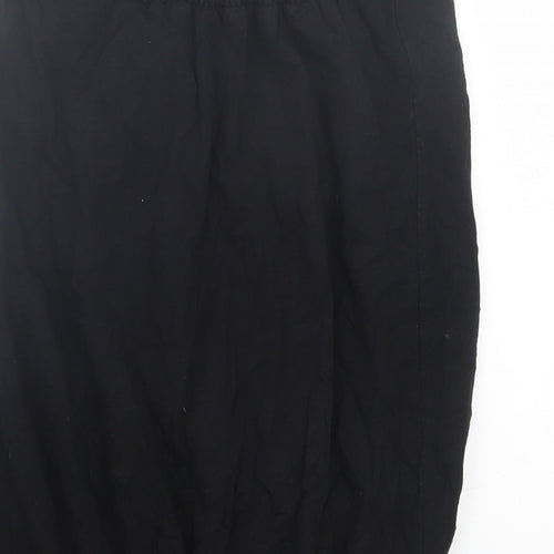 NEXT Womens Black Cotton Basic Blouse Size 10 Off the Shoulder