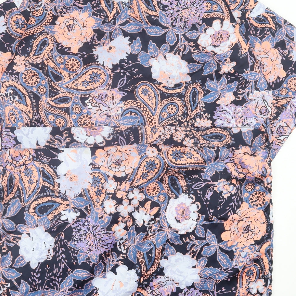 Cotton On Womens Multicoloured Paisley Polyester Kimono Blouse Size XS V-Neck