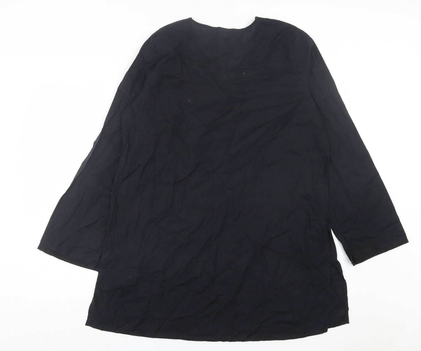 @ The beach Womens Black Cotton A-Line Size 16 V-Neck Pullover