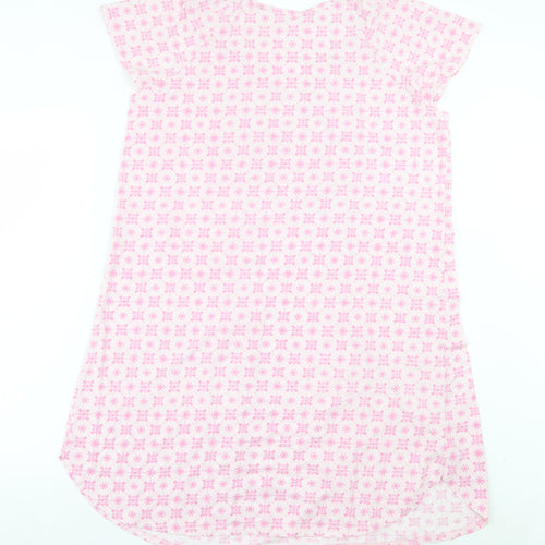 Adonna Womens Pink Geometric Cotton Kaftan Dress Size XL