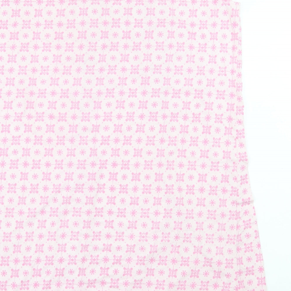 Adonna Womens Pink Geometric Cotton Kaftan Dress Size XL