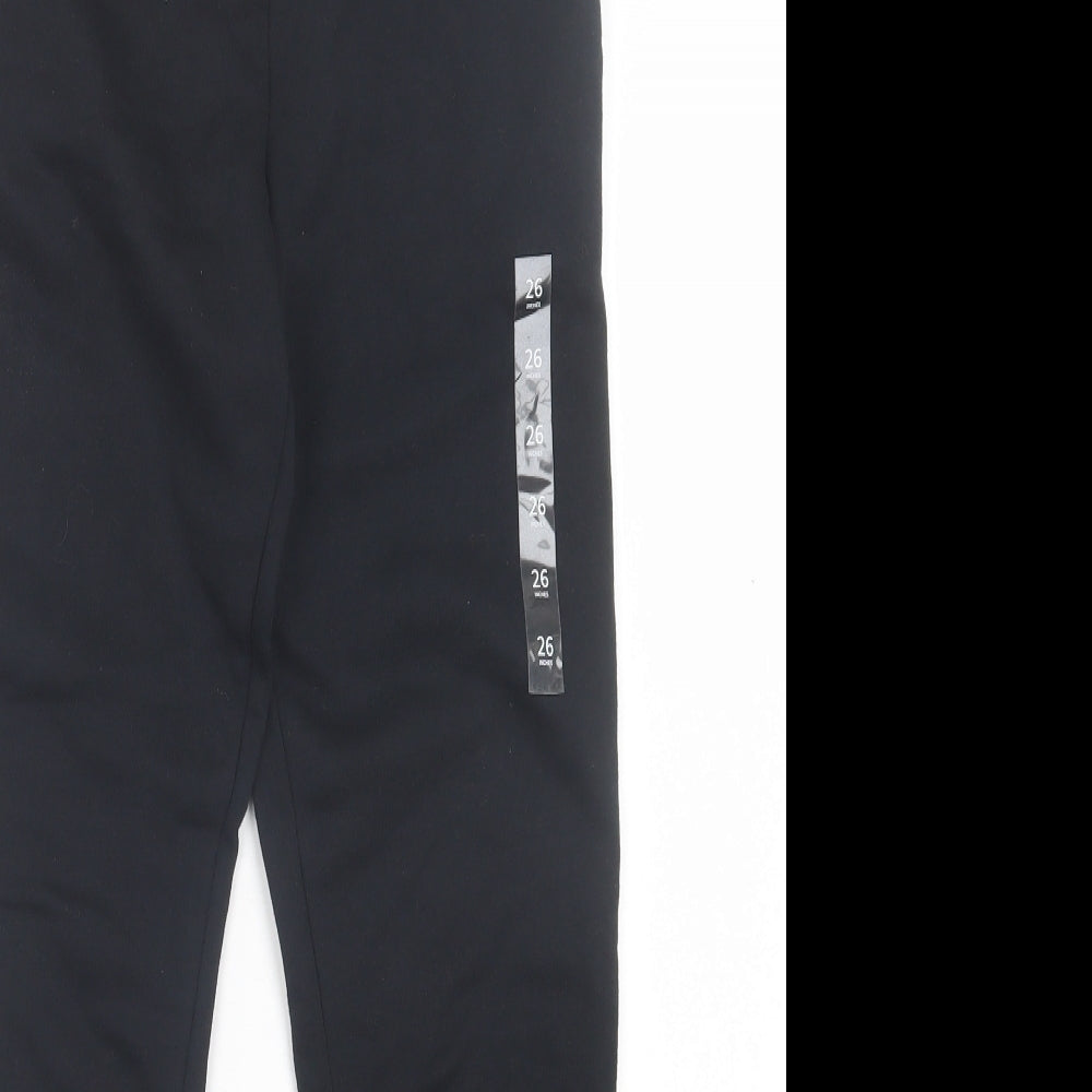 Dunnes Stores Boys Black Cotton Jogger Trousers Size 11 Years Regular Drawstring