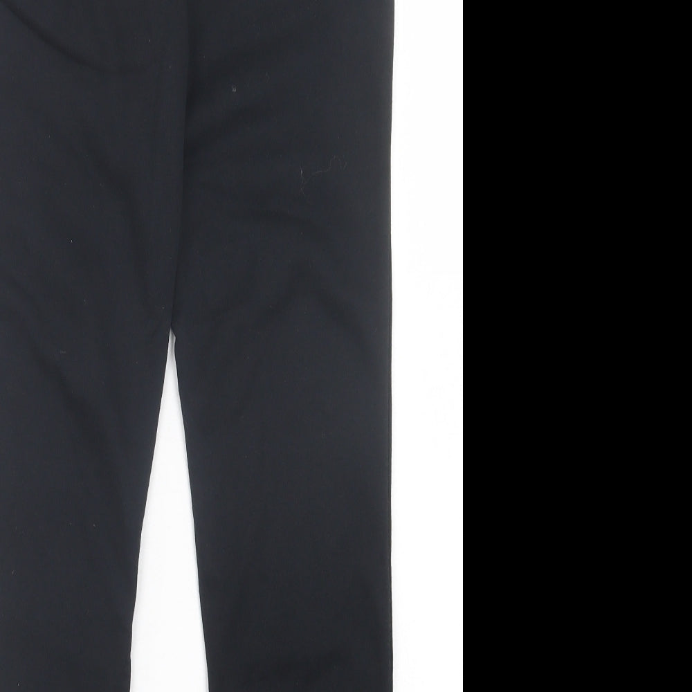 Dunnes Stores Boys Black Cotton Jogger Trousers Size 11 Years Regular Drawstring